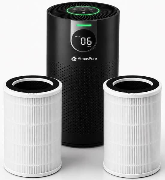 AtmosPure CleanAir luchtreiniger (zwart, uitvoering 2)