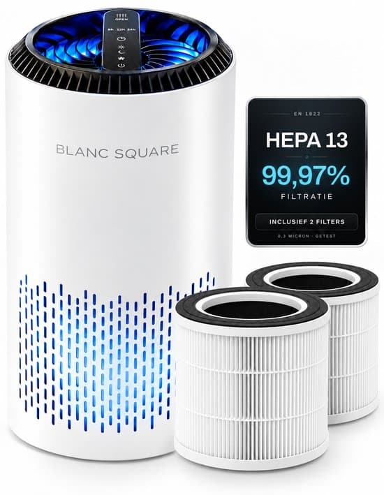 BLANC SQUARE Luchtreiniger (Vervangbare filters Huisdier)