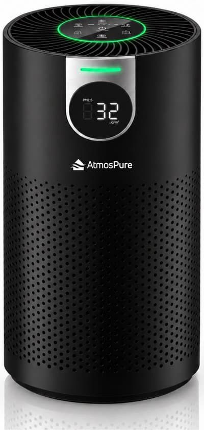 AtmosPure® CleanAir Luchtreiniger (Zwart)