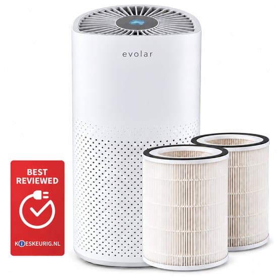 Evolar Luchtreiniger met 2x HEPA 13 Filter