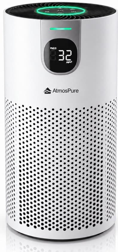 AtmosPure® CleanAir Luchtreiniger (Wit) (Filtert pollen huisstofmijtallergenen)